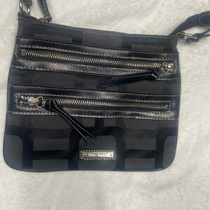 Nine West Black and Gray Crossbody Bag